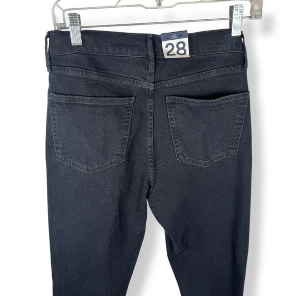 Gap Womens High Rise Cigarette Jeans Size 28 Tall Black Stretch Denim NEW - Picture 10 of 11